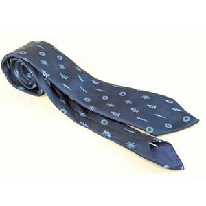 VNTG Senator Men's Blue Microscope Science Virology Infectious Disease Necktie